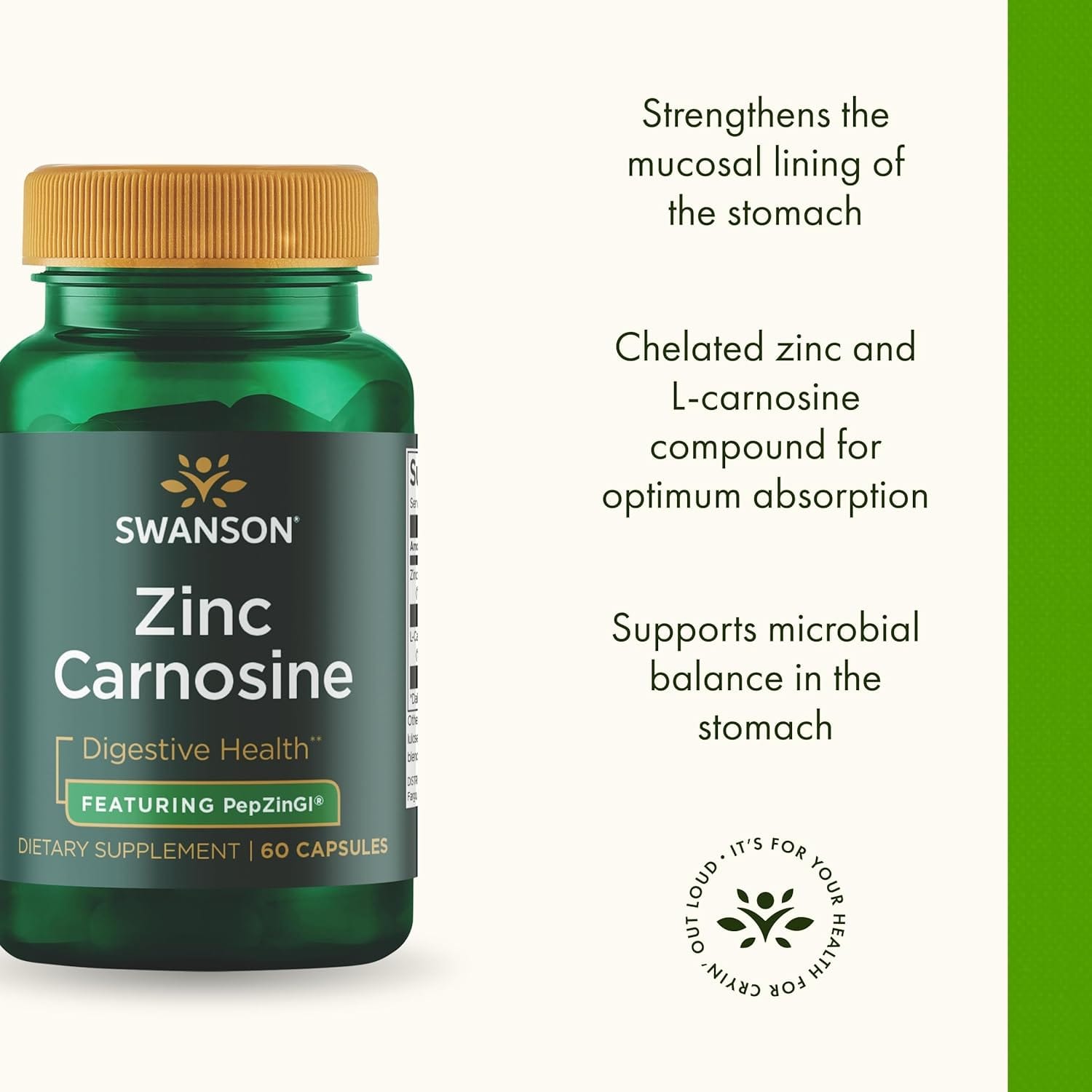 Swanson Zinc Carnosine - 60 caps