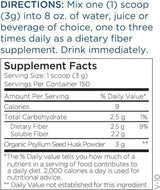 Органичен Psyllium Husk Powder (454G) - Метаболитна поддръжка