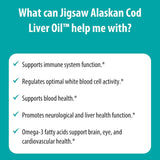 Alaskan Cod Liver Oil (CLO) - 180 softgels - Jigsaw Health