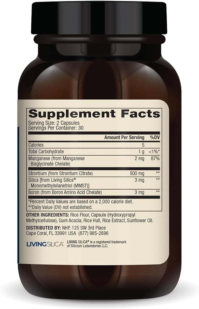 Podpora kostí s Strontium & Boron, 60 tobolek - Dr Mercola