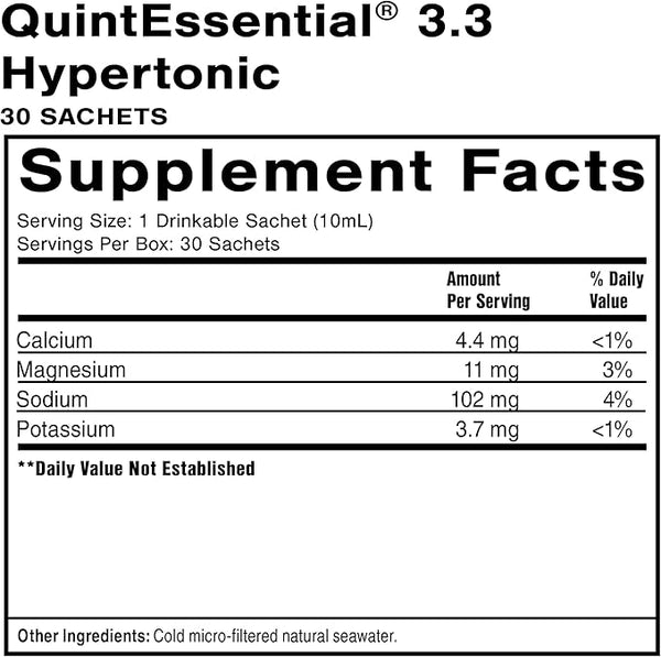 Quinton Plasma Hypertonic, 30 x 10ml φιαλίδια (300ml) - Quicksilver