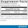 Niacinamida 500 mg 100 cápsulas - Douglas Labs