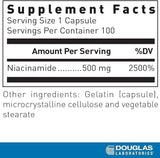 Niacinamide 500 mg 100 κάψουλες - Douglas Labs