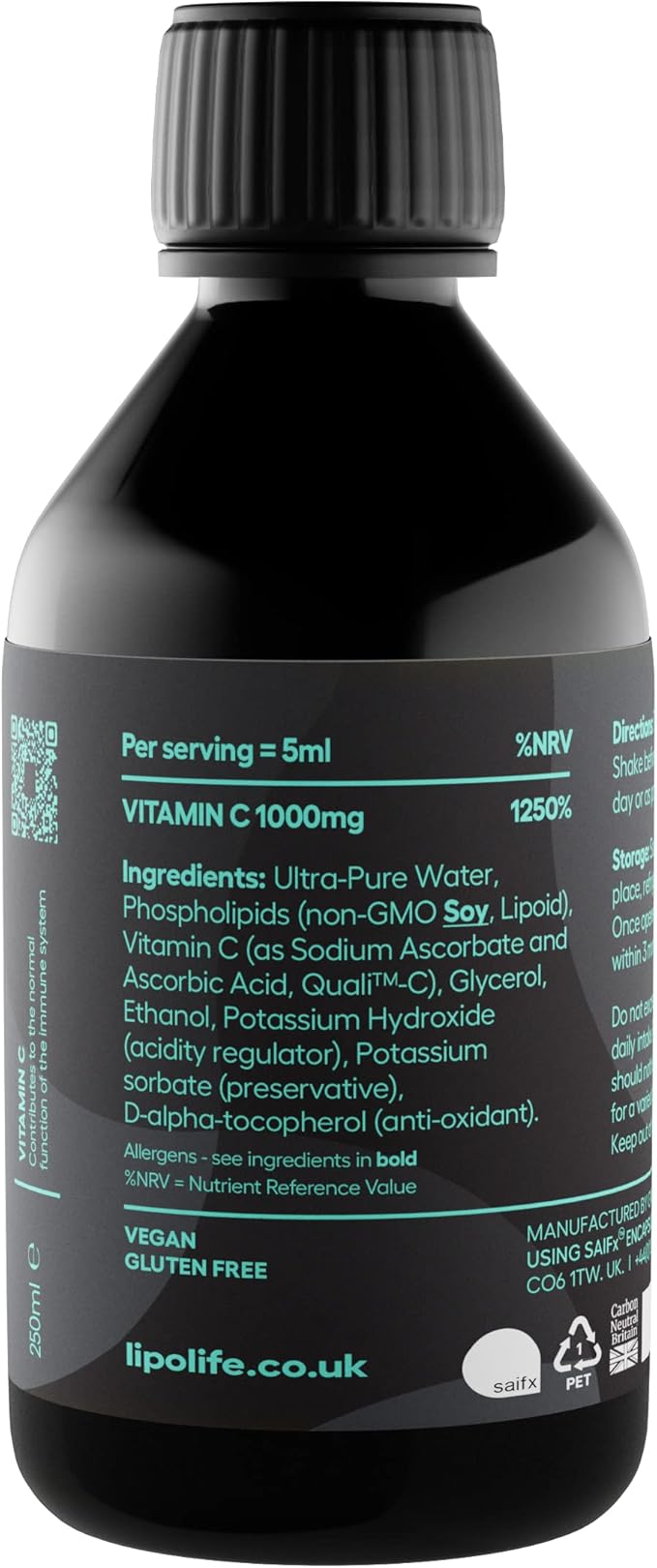 LVC1 Vitamina C liposomală, 240ml - lipolife