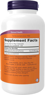 Capsules MSM 1000 mg 240 - maintenant les aliments