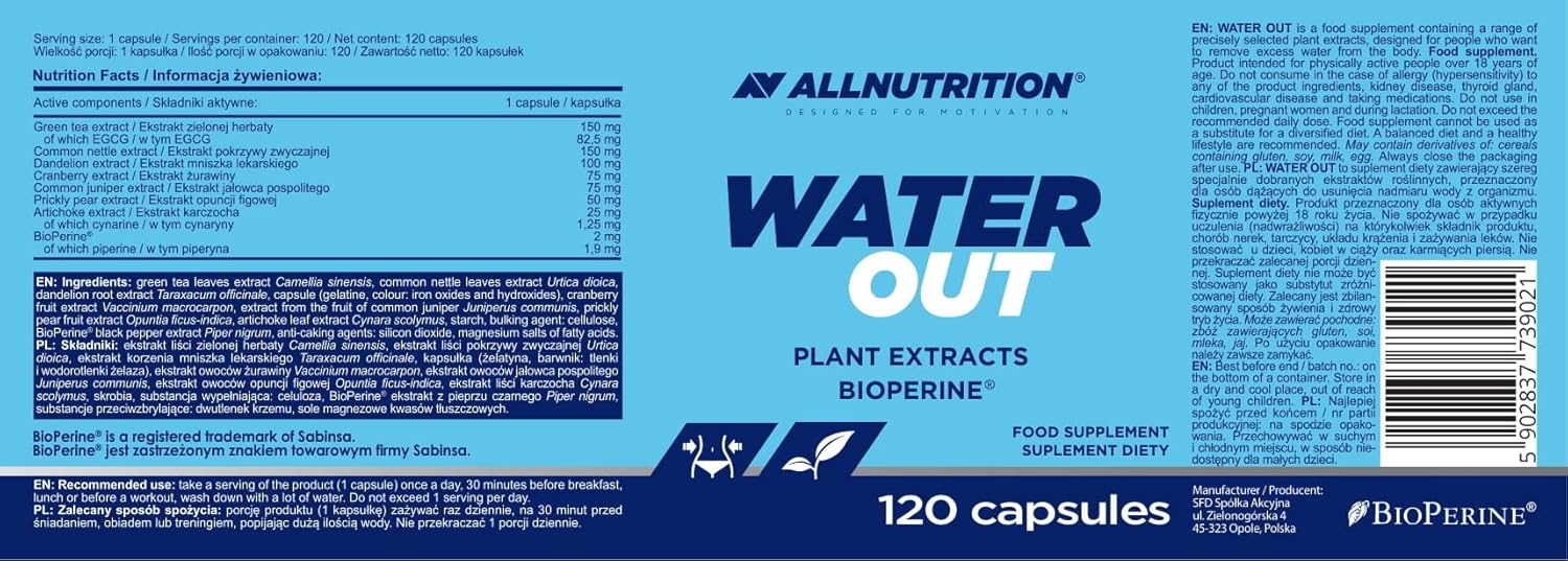 Allnutrition Water Out - 120 caps