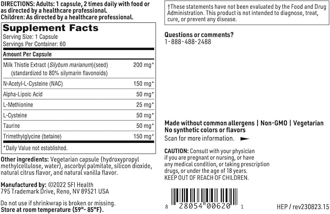 Hepatothera Forte, 90 κάψουλες - Klaire Labs (SFI Health)