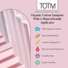 TOTM Organic Applicator Tampons Super Pack of 14