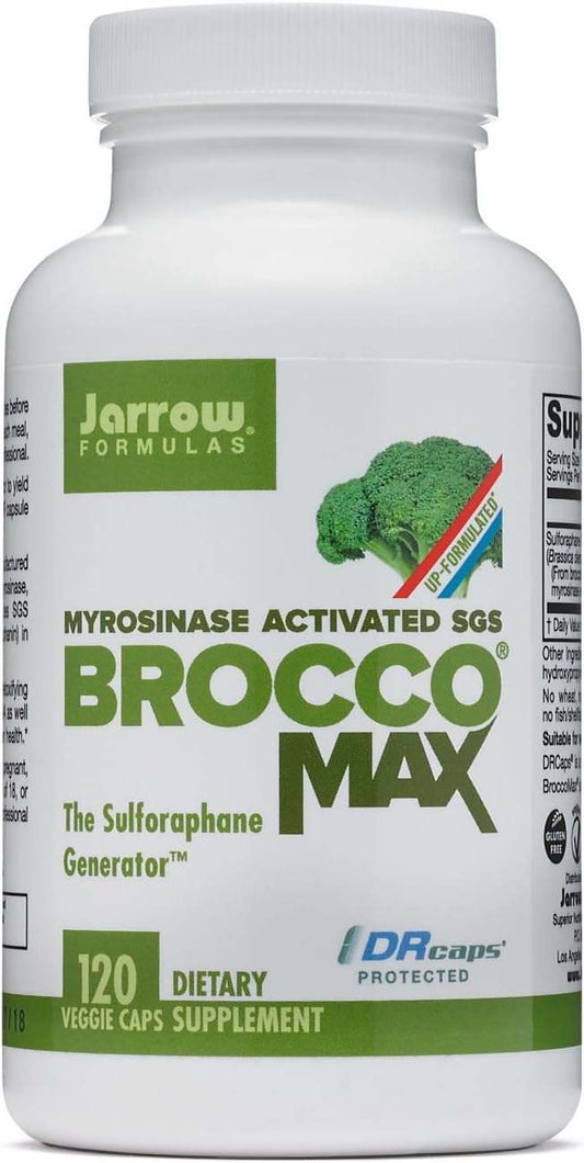 Broccomax, 120 kapsułek - formuły jarrow