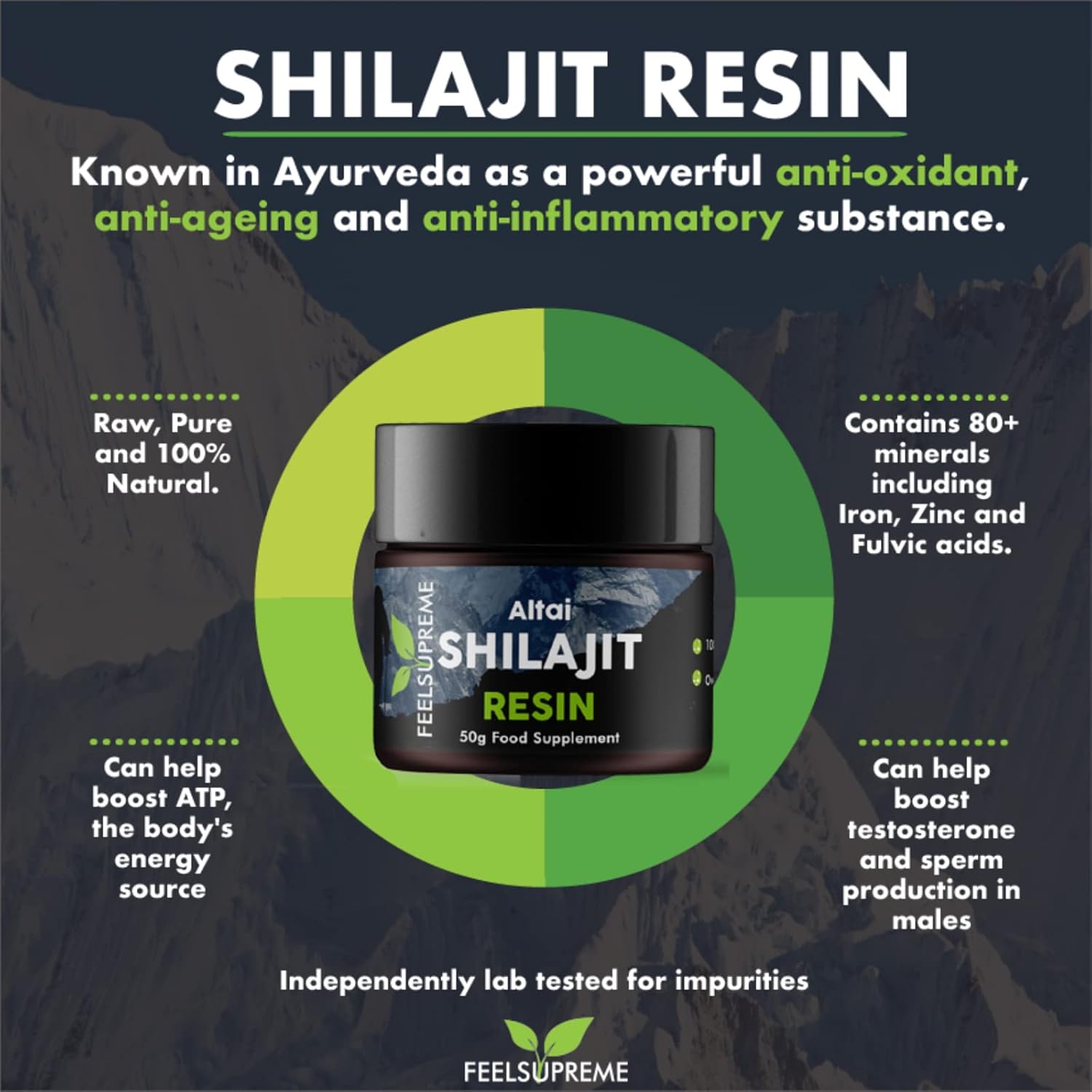 Feel Supreme Altai Shilajit Resin 50g
