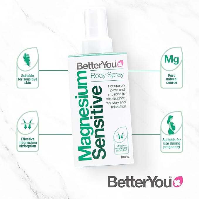 Spray per corpo sensibile a magnesio 100 ml - Betteryou