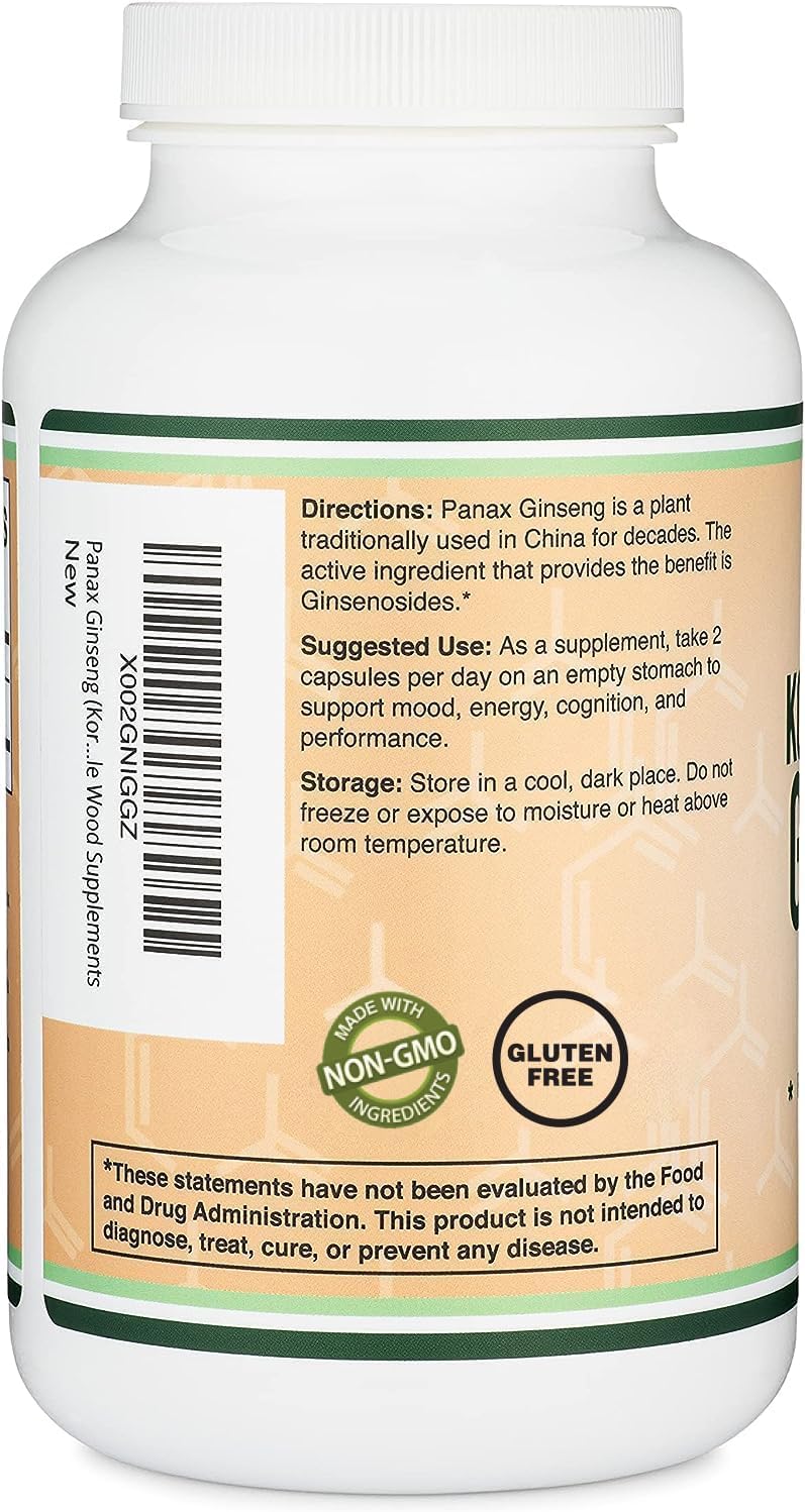 Double bois coréen Panax ginseng - 240 x 500 mg de capsules