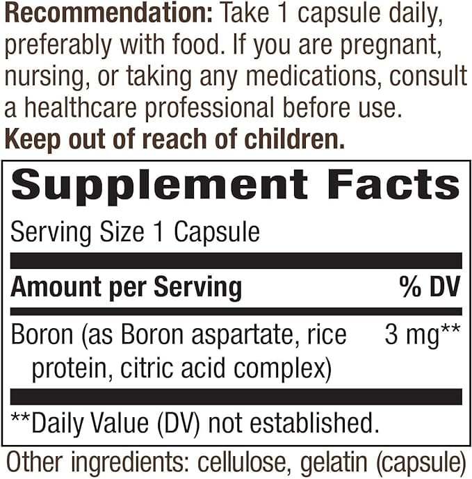 BORON Complex 3 mg, 100 capsules - Nature's Way