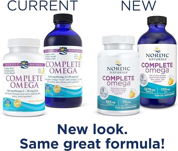 Kompletny omega (cytryna) 180 miękkich żeli - Nordic Naturals