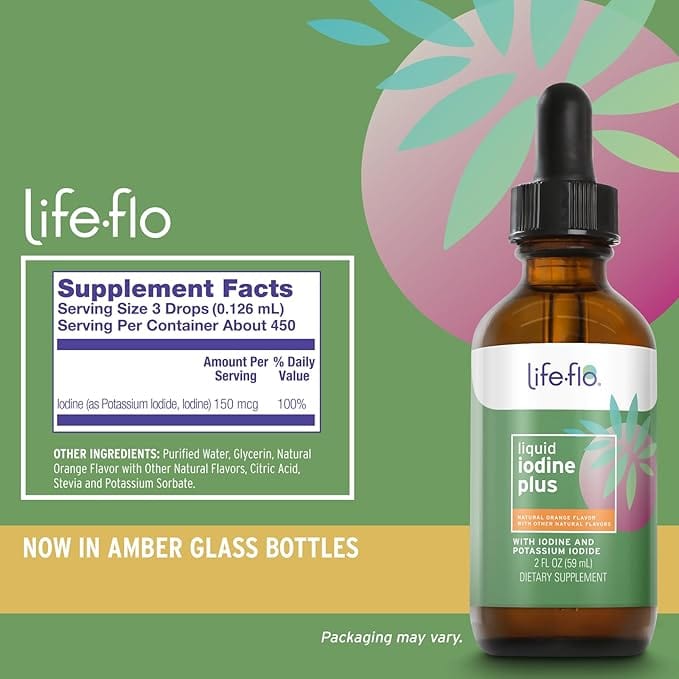 Υγρό ιώδιο συν, 59ml - Life FLO Health