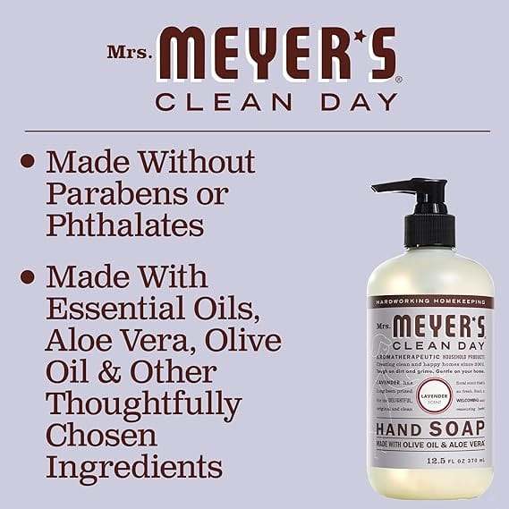 Течен ръчен сапунен аромат на лавандула 12.5 fl oz (370 ml) - г -жа Meyers Clean Day