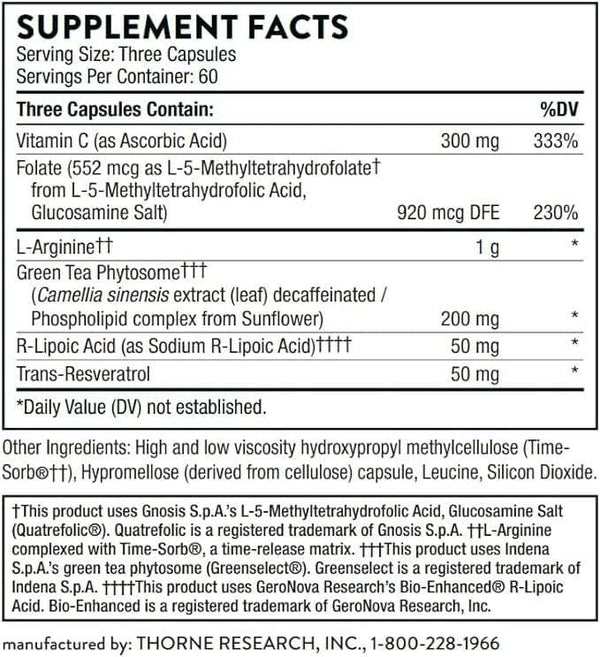 L-Arginine Plus- 180 Capsules - Thorne