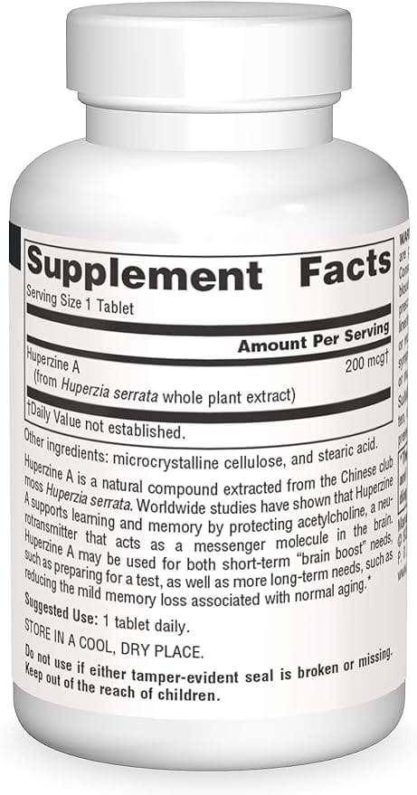 Huperzine A (200mcg) - 120 tabletta - Source Naturals