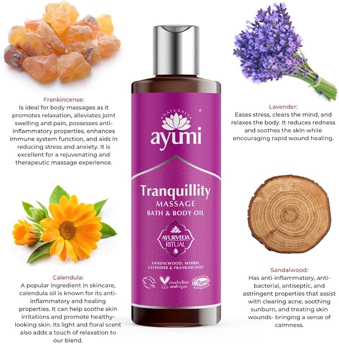 Ayumi Tranquility Massage & Body Oil 250ml