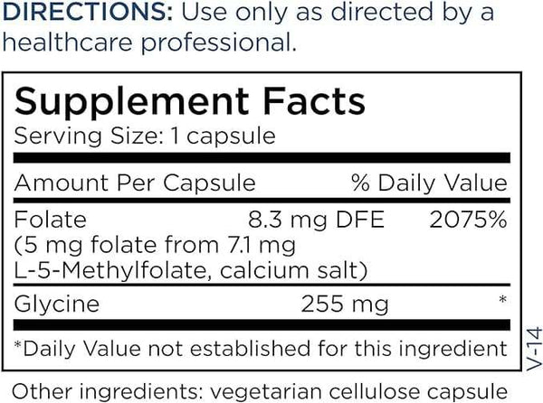 5 -MTHF methylfolaat 5 mg, 90 capsules - metabolisch onderhoud