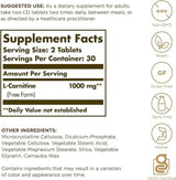 L-Carnitine 500mg 60 tablets - Solgar