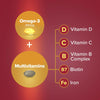 Seven Seas Omega 3 & Multivitamins Woman Pack of 30 Duo
