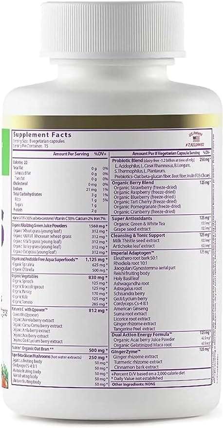 Orac -Energy Greens, 120 Veggie Caps - Paradise byliny