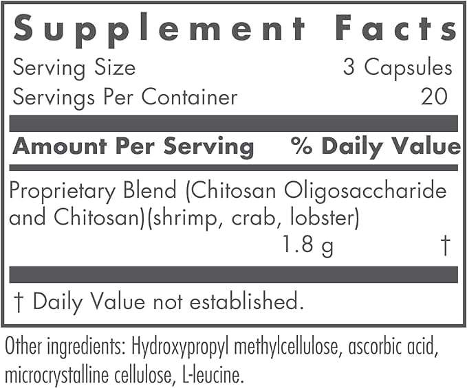 Microchitosan 60 VCAPS - Nutricology / Alergy Research Group