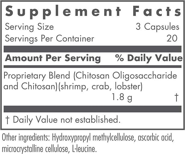 MicroChitosan 60 vcaps - Nutricology / Allergy Research Group