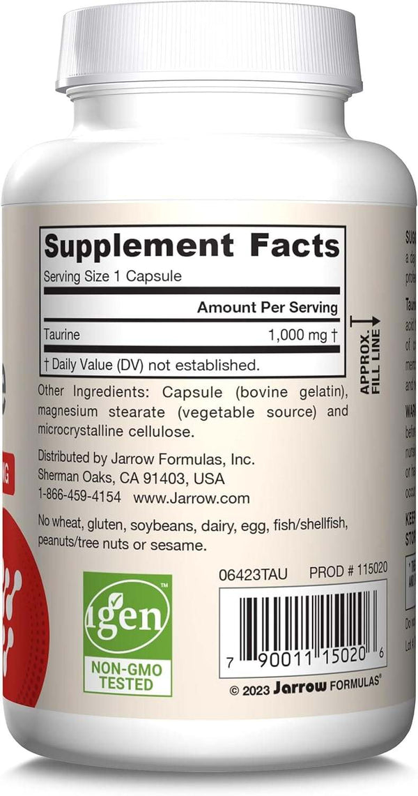 Ταυρίνη 1000mg, 100 κάψουλες - Jarrow Formulas