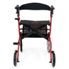 Drive Devilbiss Nitro Rollator with Seat – Lightweight Folding Walker with 10” Wheels & Adjustable Handles
