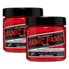 MANIC PANIC Red Passion Hair Dye Classic High Voltage Semi Permanent Hair Color Glows in Blacklight Medium Strawberry Red With Pink Tint Vegan PPD & Ammonia Free For Coloring Hair