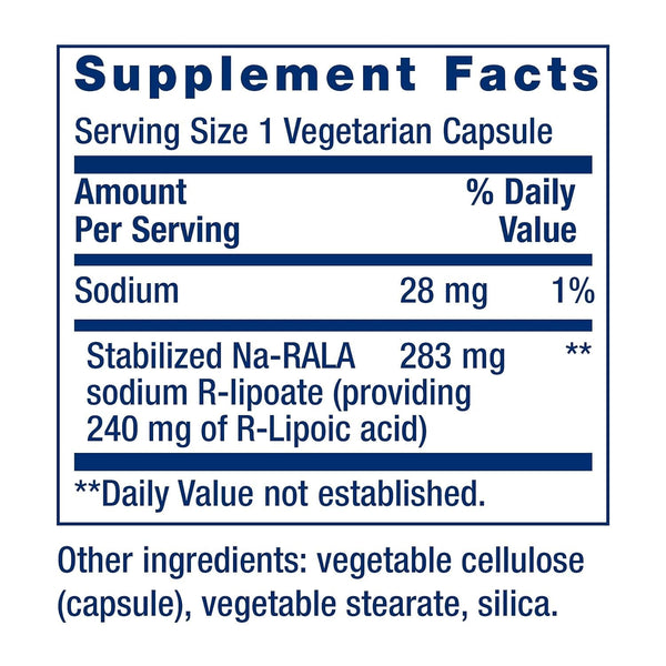 Super R-Lipoic Acid - 60 Veg Caps - Life Extension