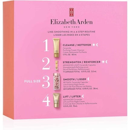 Elizabeth Arden SMOOTH & RENEW Retinol Ceramide Capsules Anti-Aging Skincare for Smoothing Fine Lines & Wrinkles Luxury Gifting for Women