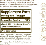 Sublinguale methylcobalamine (vitamine B12), 1000 mcg, 60 Nuggets - Solgar