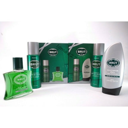 Brut Men Original Sonderausgabe Deodorant Aftershave Duschgel Geschenkset