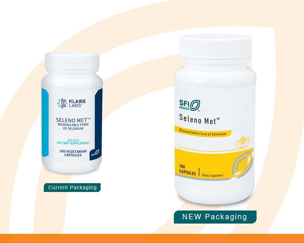 Seleno tapasi 200 mcg, 100 kapselia - Klaire Labs (SFI Health)