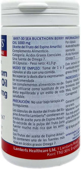 Sea Buckthorn Berry Oil 1000mg 30 Caps - Lamberts