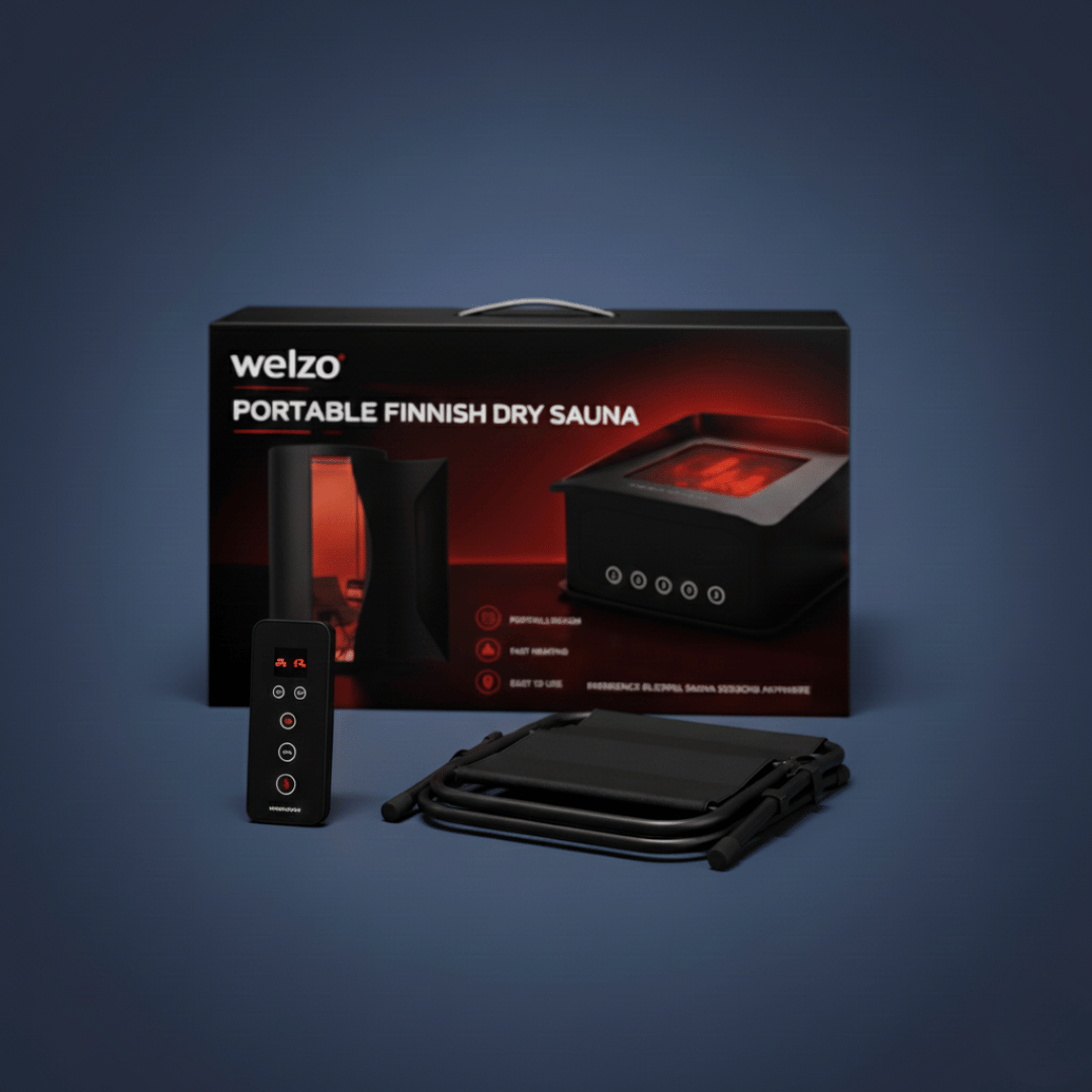 Welzo Finnish Sauna ThermoPod™ Pro Přenosné infračervené červené světlo horký vzduch