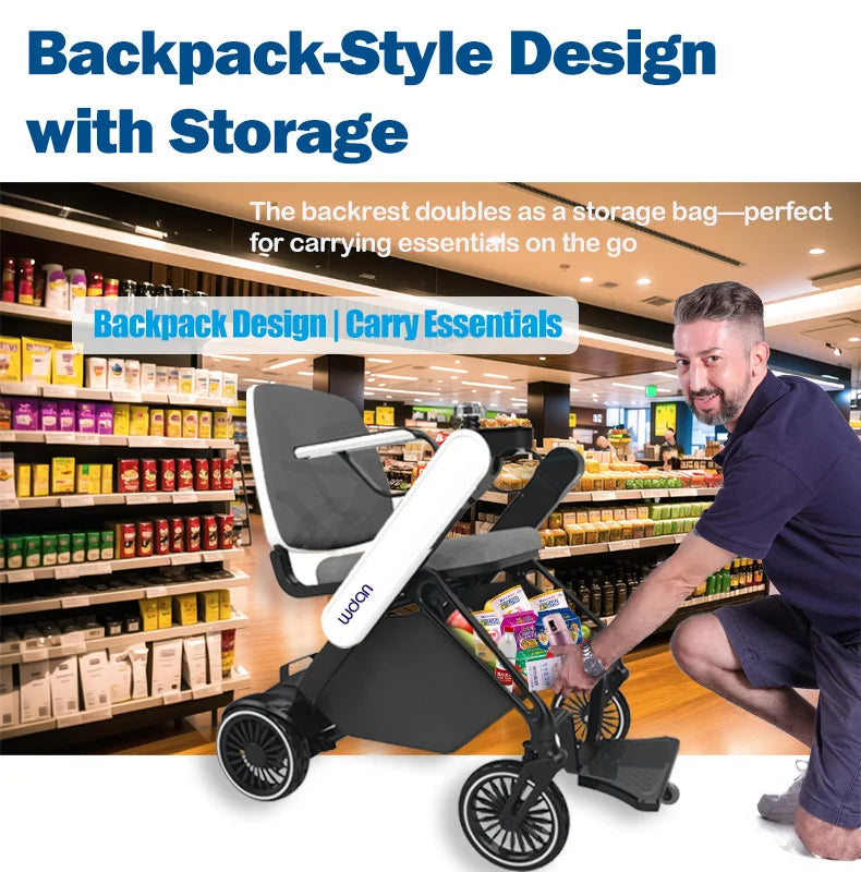 Welzo Aero Ultra-Light Dual-Motor Foldable Mobility Scooter Power Wheelchair 17.5kg