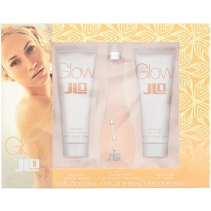 Jennifer Lopez Glow Eau De Toilette 50ml Body Lotion 75ml Shower Gel 75ml