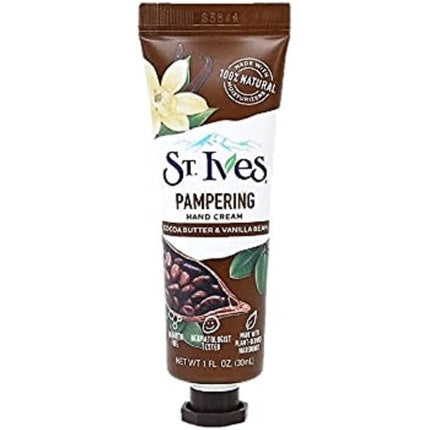 St Ives Hand Cream 30ml Pampering Cocoa Butter and Vanilla Beans - Welzo