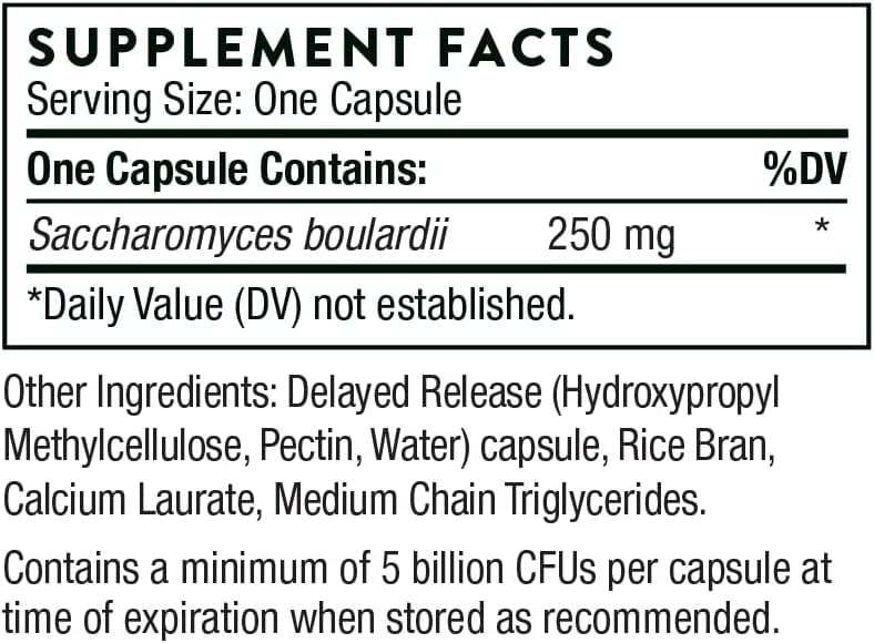 Sacro -B, Saccharomyces Boulardii, 60 Veggie Caps - Thorne Research