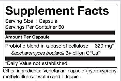 Saccharomyces Boulardii, 60 capsules GI ProHealth