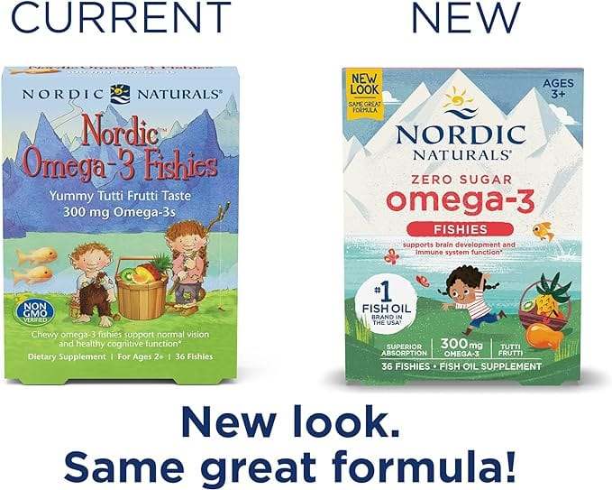 Omega -3 zivis, Tutti Frutti, 36 Gummies - Nordic Naturals