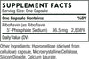 Fosfato de riboflavina 5 ', 60 cápsulas - Thorne