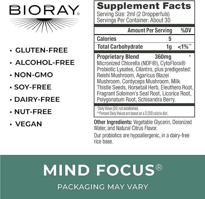 Mind Focus (precedentemente Mind Zeal) - 2 Fl Oz - Bioray