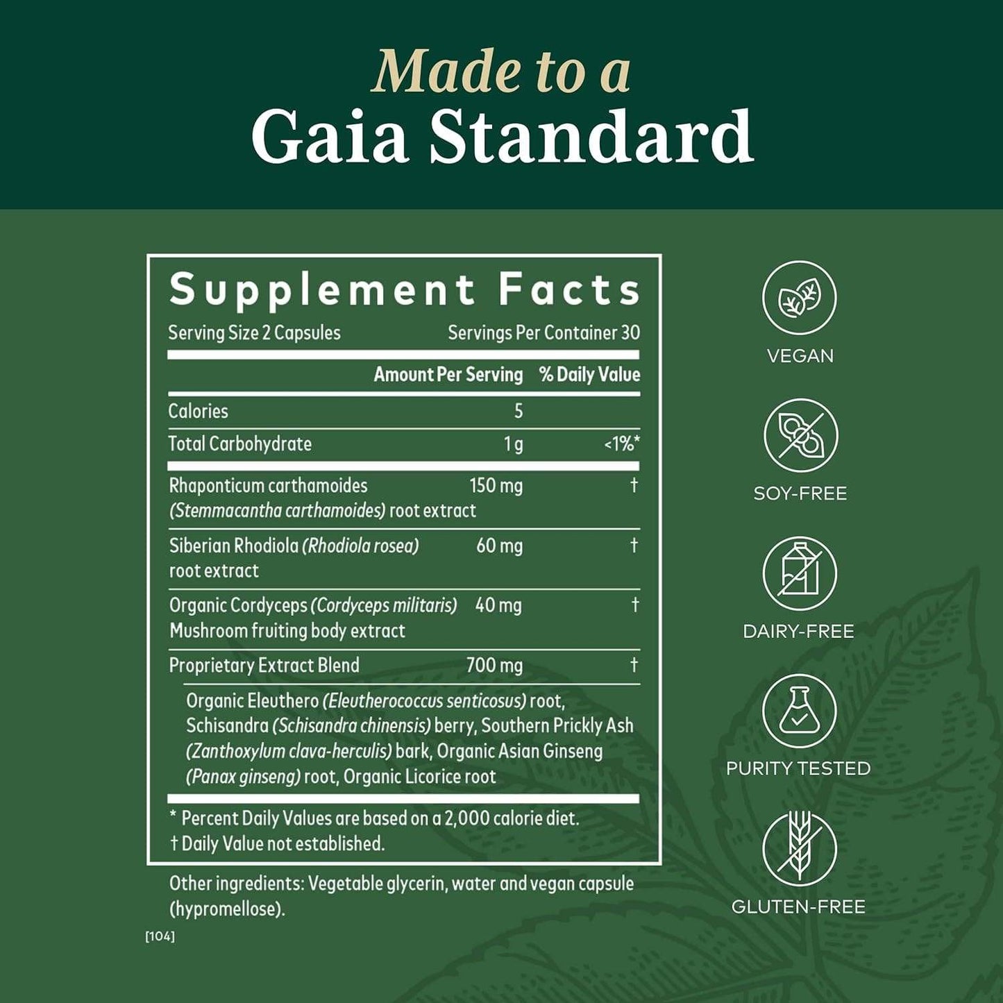 Taaselustada HPA Phyto Caps (60 kapslit) - Gaia ürdid