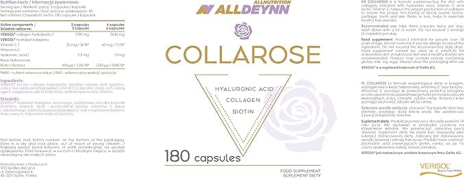 Allnutrition AllDeynn Collarose Caps - 180 caps