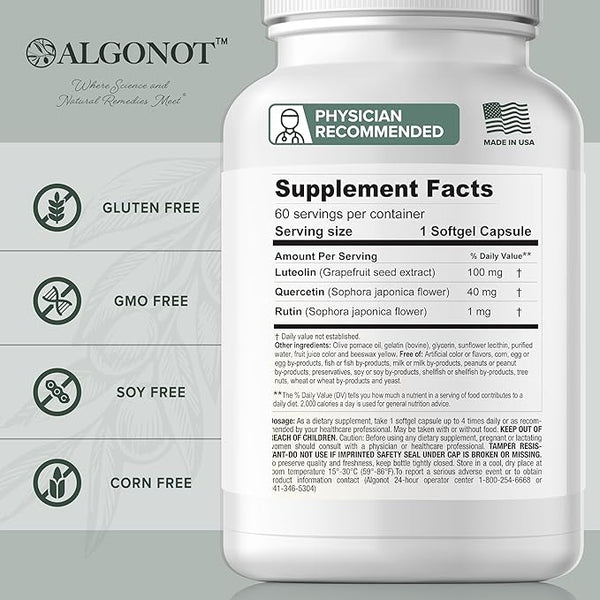 Neuroprotek LP (baixo fenol) 60 softgels - Algonot